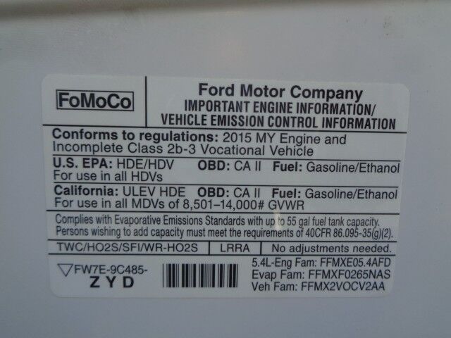 2015 Ford E350 ~ 10ft. Cutaway Box Van ~ Only 13K Miles! Rocklin CA