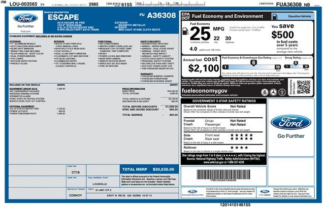 2015 Ford Escape SE Raleigh NC