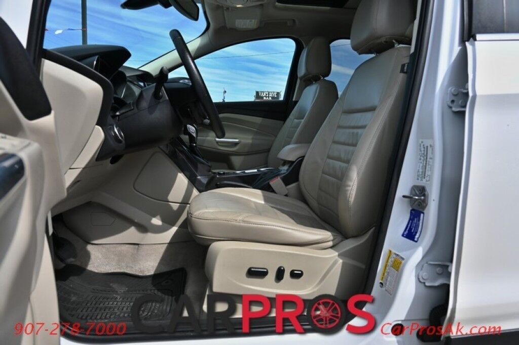 2015 Ford Escape Titanium - AWD - Auto Start - Power & Heated Leather Seats - Panoramic Sunroof - Bluetooth & AUX - Dual Climate Control - Power Liftgate - Back Up Camera - Blind Spot Alert - Keyless Entry & Start - Aluminum Wheels Anchorage AK