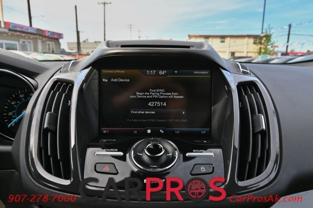 2015 Ford Escape Titanium - AWD - Auto Start - Power & Heated Leather Seats - Panoramic Sunroof - Bluetooth & AUX - Dual Climate Control - Power Liftgate - Back Up Camera - Blind Spot Alert - Keyless Entry & Start - Aluminum Wheels Anchorage AK