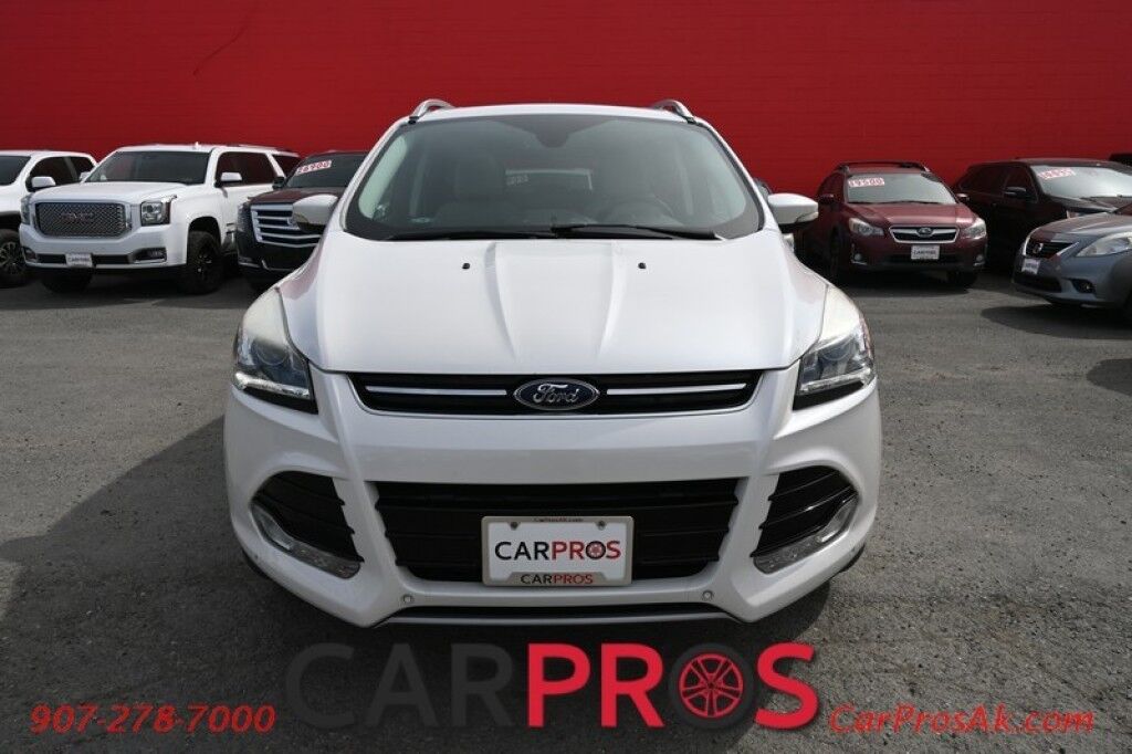 2015 Ford Escape Titanium - AWD - Auto Start - Power & Heated Leather Seats - Panoramic Sunroof - Bluetooth & AUX - Dual Climate Control - Power Liftgate - Back Up Camera - Blind Spot Alert - Keyless Entry & Start - Aluminum Wheels Anchorage AK