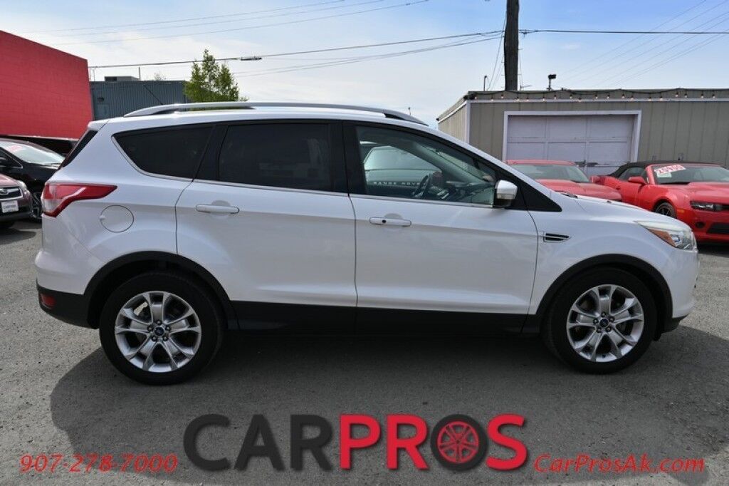 2015 Ford Escape Titanium - AWD - Auto Start - Power & Heated Leather Seats - Panoramic Sunroof - Bluetooth & AUX - Dual Climate Control - Power Liftgate - Back Up Camera - Blind Spot Alert - Keyless Entry & Start - Aluminum Wheels Anchorage AK