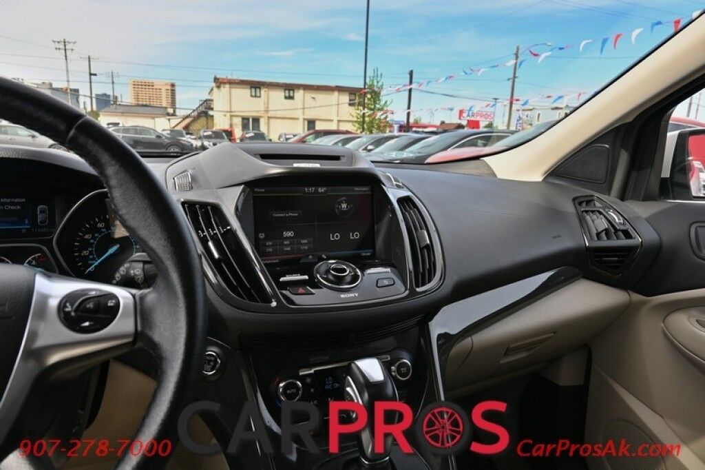2015 Ford Escape Titanium - AWD - Auto Start - Power & Heated Leather Seats - Panoramic Sunroof - Bluetooth & AUX - Dual Climate Control - Power Liftgate - Back Up Camera - Blind Spot Alert - Keyless Entry & Start - Aluminum Wheels Anchorage AK