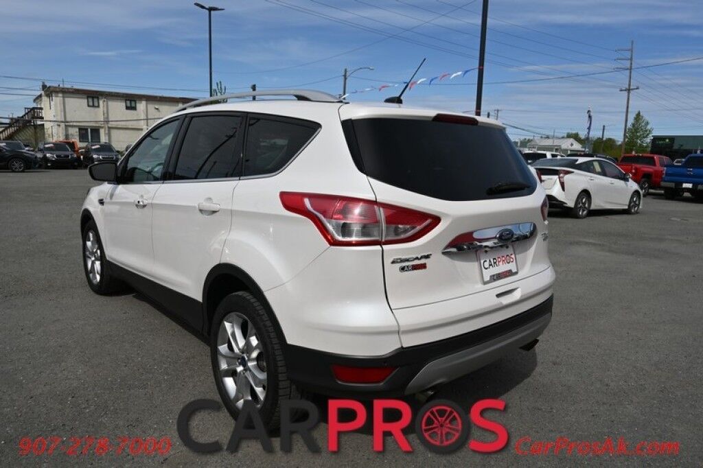 2015 Ford Escape Titanium - AWD - Auto Start - Power & Heated Leather Seats - Panoramic Sunroof - Bluetooth & AUX - Dual Climate Control - Power Liftgate - Back Up Camera - Blind Spot Alert - Keyless Entry & Start - Aluminum Wheels Anchorage AK