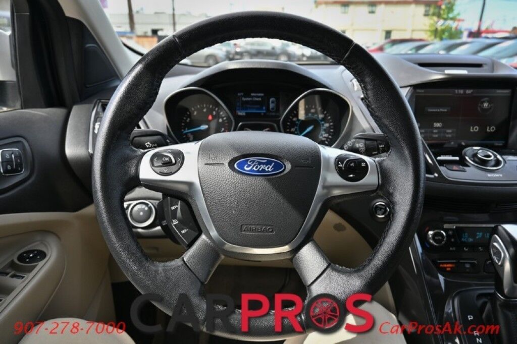 2015 Ford Escape Titanium - AWD - Auto Start - Power & Heated Leather Seats - Panoramic Sunroof - Bluetooth & AUX - Dual Climate Control - Power Liftgate - Back Up Camera - Blind Spot Alert - Keyless Entry & Start - Aluminum Wheels Anchorage AK