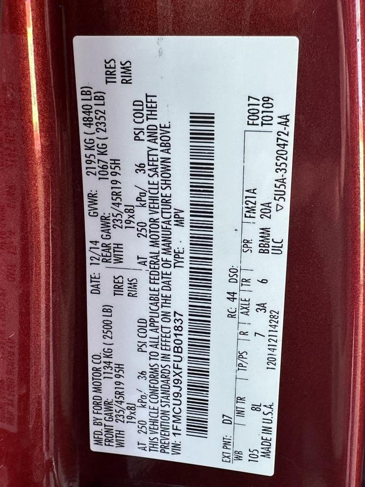 2015 Ford Escape Titanium Richmond Hill NY