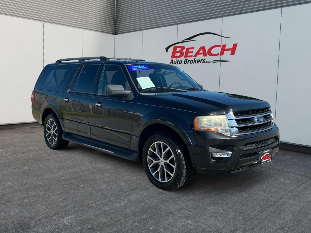 2015 Ford Expedition EL XLT, POWER LIFTGATE, RUNNING BOARDS, LUGGAGE RACK, TOW PACKAGE, 3RD ROW, HEATED/VENTILATED SEATS, NAVIGATION, CLIMATE CONTROL, UNIVERSAL GARAGE DOOR OPENER, CLEAN CARFAX!