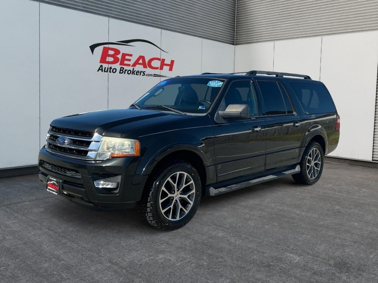 2015 Ford Expedition EL XLT, POWER LIFTGATE, RUNNING BOARDS, LUGGAGE RACK, TOW PACKAGE, 3RD ROW, HEATED/VENTILATED SEATS, NAVIGATION, CLIMATE CONTROL, UNIVERSAL GARAGE DOOR OPENER, CLEAN CARFAX!