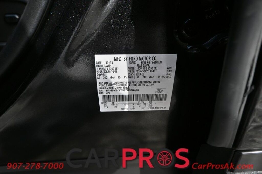 2015 Ford Explorer Sport - 4X4 - Remote Start - Heated/Cooled Leather Seats - Heated Steering Wheel - Push to Start - Blind Spot Monitoring System - Adaptive Cruise Control - NAV - Bluetooth - Dual Panel Sunroof - 3rd Row Seating - Seats 7 - Power Liftgate Anchorage AK