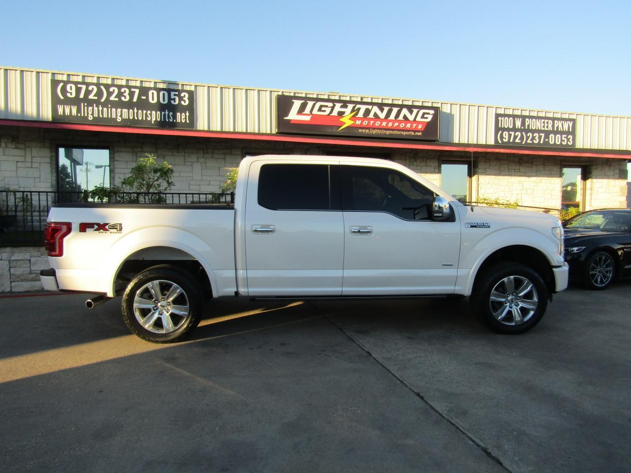 2015 Ford F-150 4WD SuperCrew 145 Platinum Grand Prairie TX