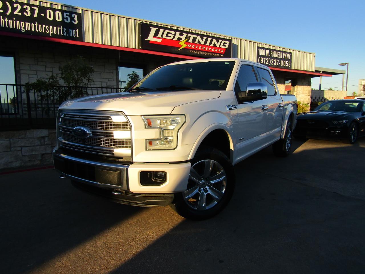 2015 Ford F-150 4WD SuperCrew 145 Platinum Grand Prairie TX