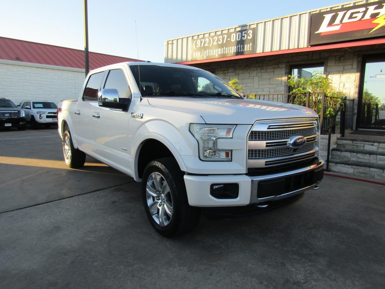 2015 Ford F-150 4WD SuperCrew 145 Platinum Grand Prairie TX