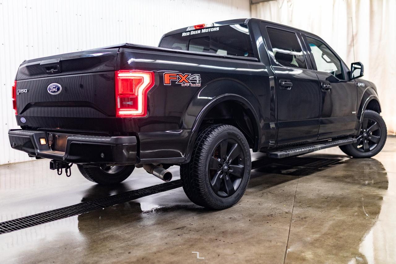 2015 Ford F-150 4x4 Super Crew Lariat FX4 Leather Roof BCam Red Deer AB