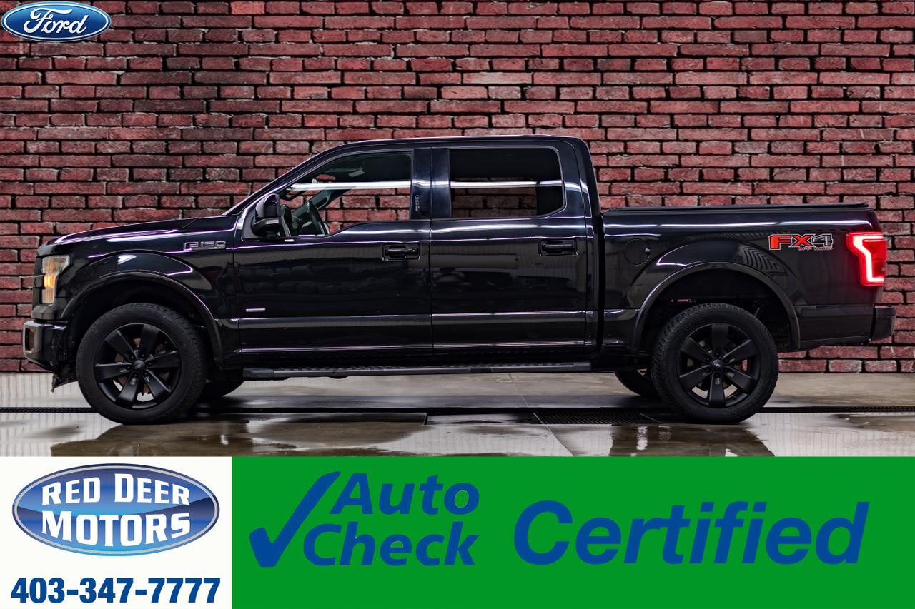 2015 Ford F-150 4x4 Super Crew Lariat FX4 Leather Roof BCam Red Deer AB