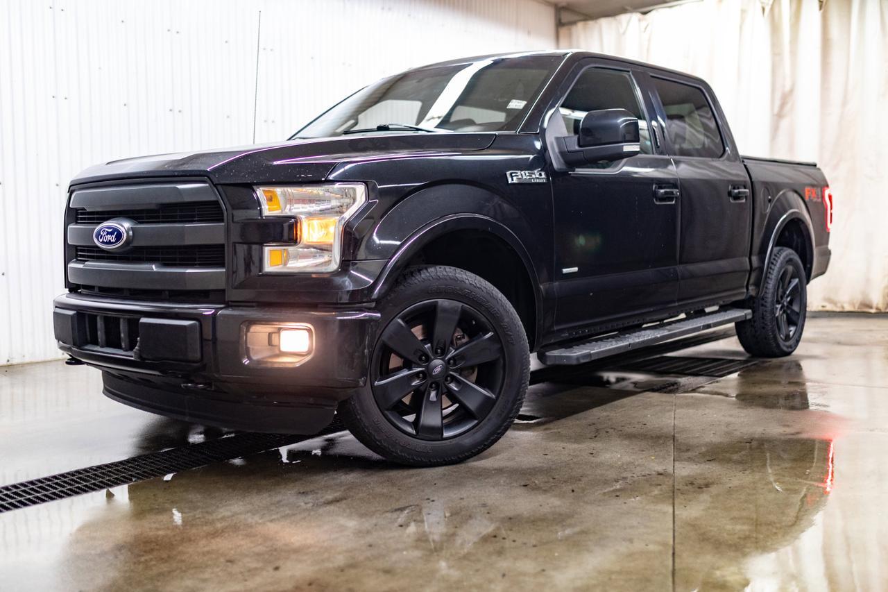 2015 Ford F-150 4x4 Super Crew Lariat FX4 Leather Roof BCam Red Deer AB