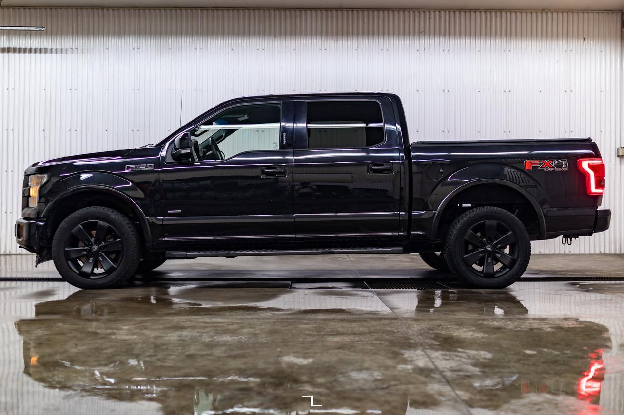 2015 Ford F-150 4x4 Super Crew Lariat FX4 Leather Roof BCam Red Deer AB