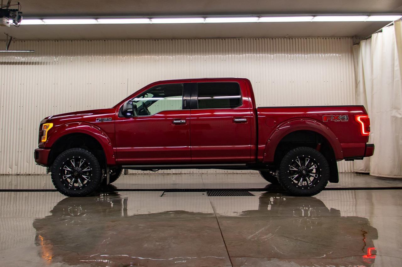 2015 Ford F-150 4x4 Super Crew Platinum FX4 Leather Roof Nav Red Deer AB