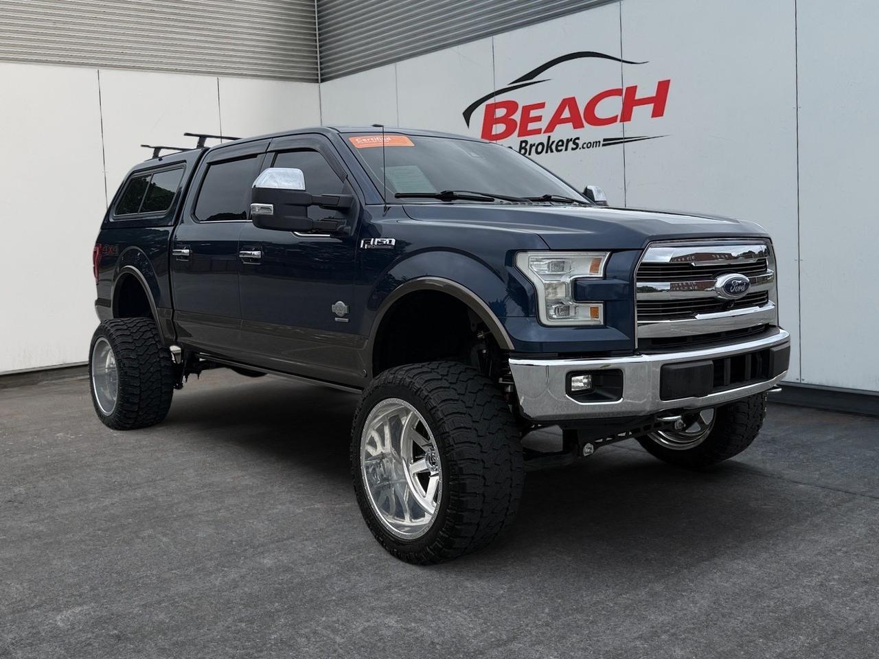 2015 Ford F-150 King Ranch, HEATED AND VENTILATED FRONT SEATS, 2ND ROW SEATS HEATED, BACKUP CAMERA, REAR SLIDING WINDOW, NAVIGATION, UNIVERSAL GARAGE DOOR OPENER, REMOTE START, TAILGATE STEP, 4X4, TOW HOOKS, TWIN PANEL MOONROOF, GENUINE WOOD ACCENTS, TRUCK THIS CLEA Norfolk VA