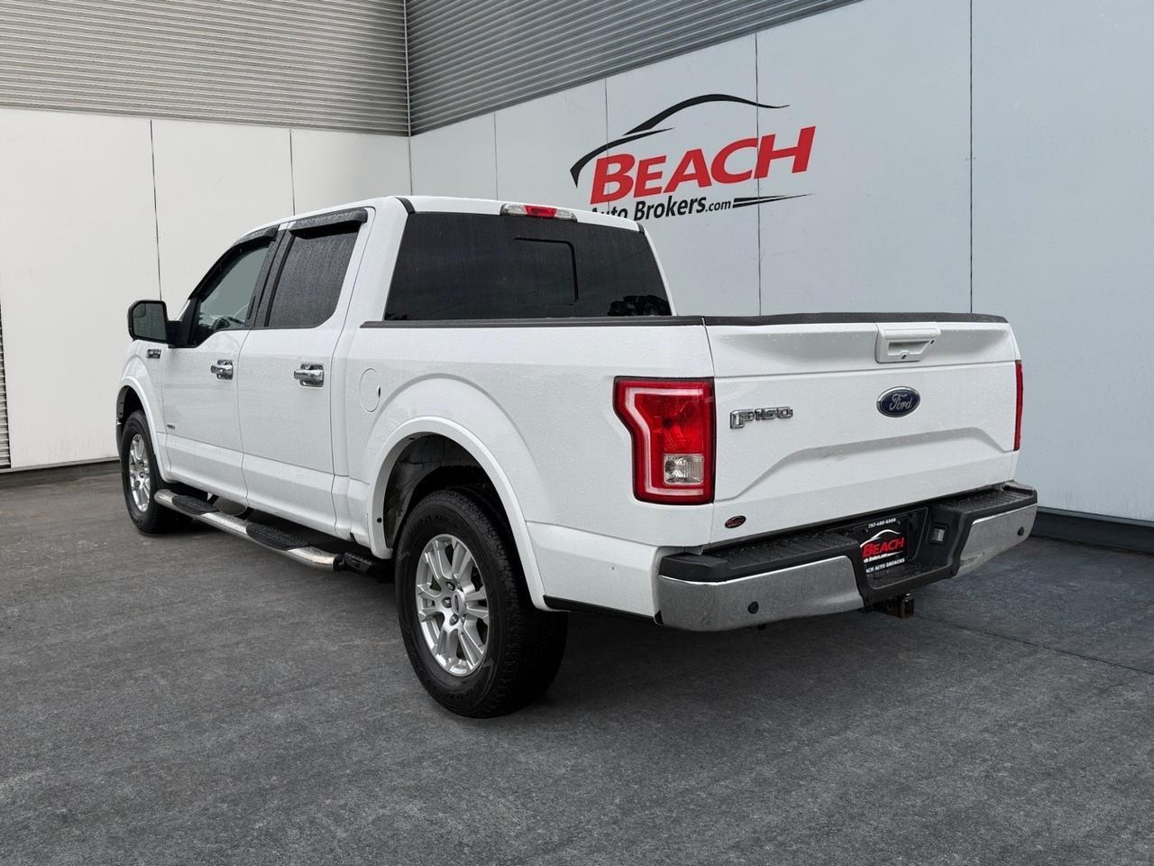 2015 Ford F-150 Lariat, HEATED/VENTILATED SEATS, BLUETOOTH, BED LINER, RUNNING BOARDS, TOW PACKAGE, POWER SLIDING REAR WINDOW, BACKUP CAMERA, POWER FOLDING MIRRORS, CLEAN CARFAX! Norfolk VA