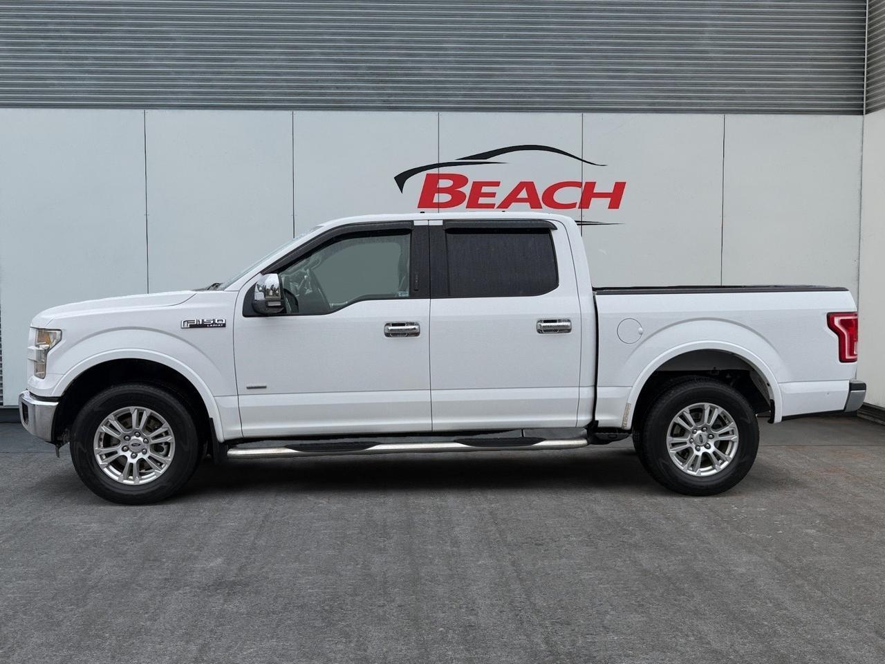 2015 Ford F-150 Lariat, HEATED/VENTILATED SEATS, BLUETOOTH, BED LINER, RUNNING BOARDS, TOW PACKAGE, POWER SLIDING REAR WINDOW, BACKUP CAMERA, POWER FOLDING MIRRORS, CLEAN CARFAX! Norfolk VA