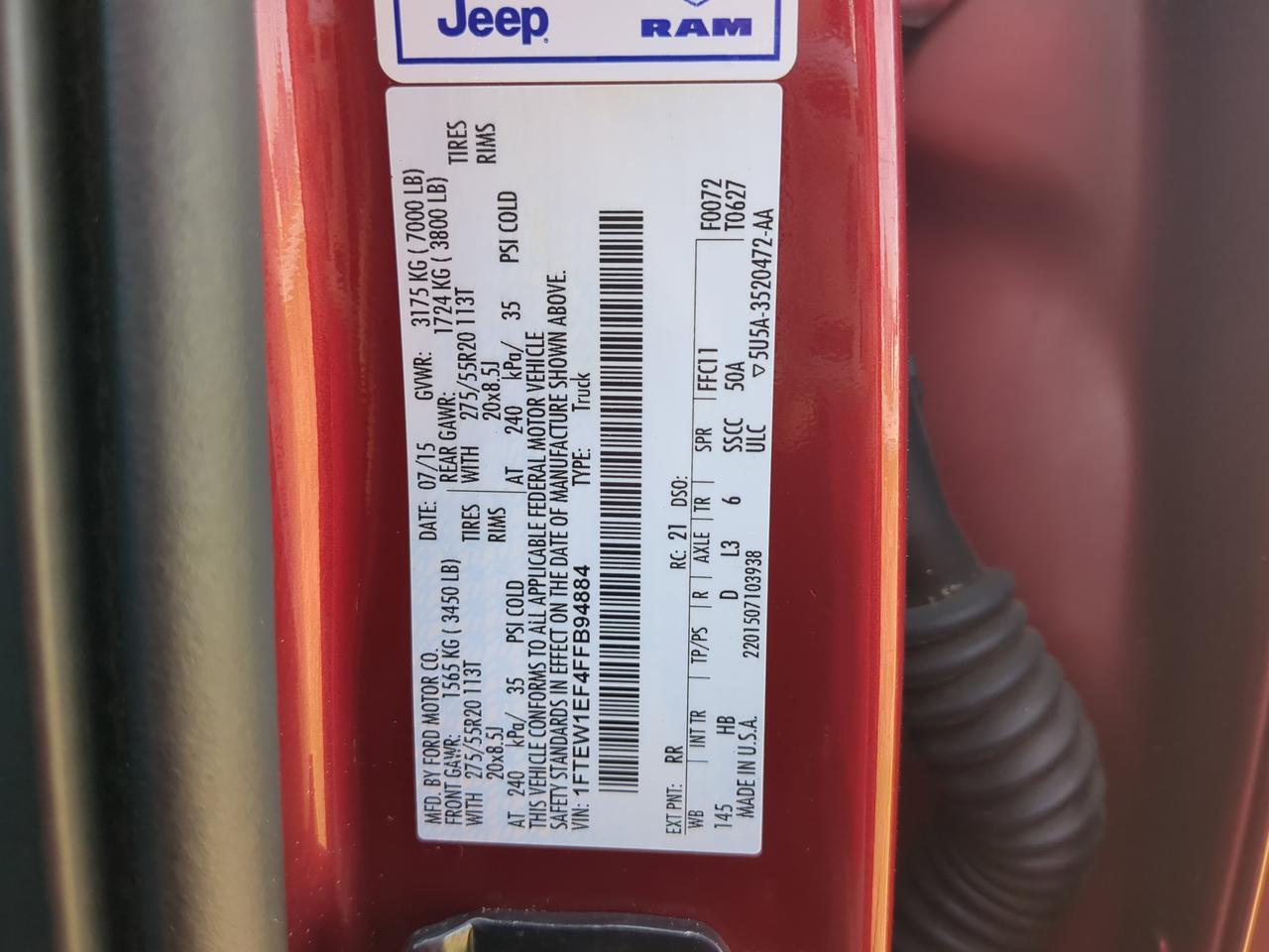 2015 Ford F-150 Lariat Winder GA