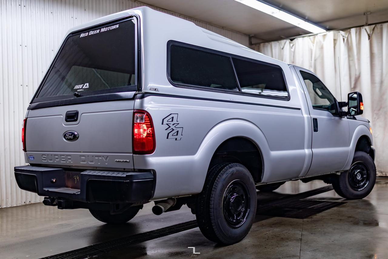 2015 Ford F-250 4x4 Reg Cab XL Longbox Topper Red Deer AB