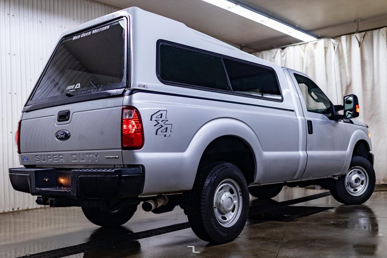 2015 Ford F-250 4x4 Reg Cab XL Longbox Topper Red Deer AB