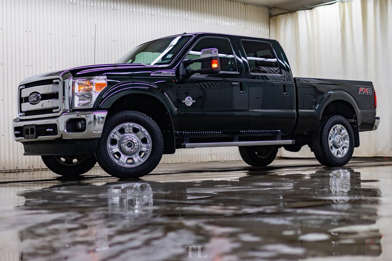 2015 Ford F-350 4x4 Crew Cab Lariat Diesel Leather Roof Nav Red Deer AB