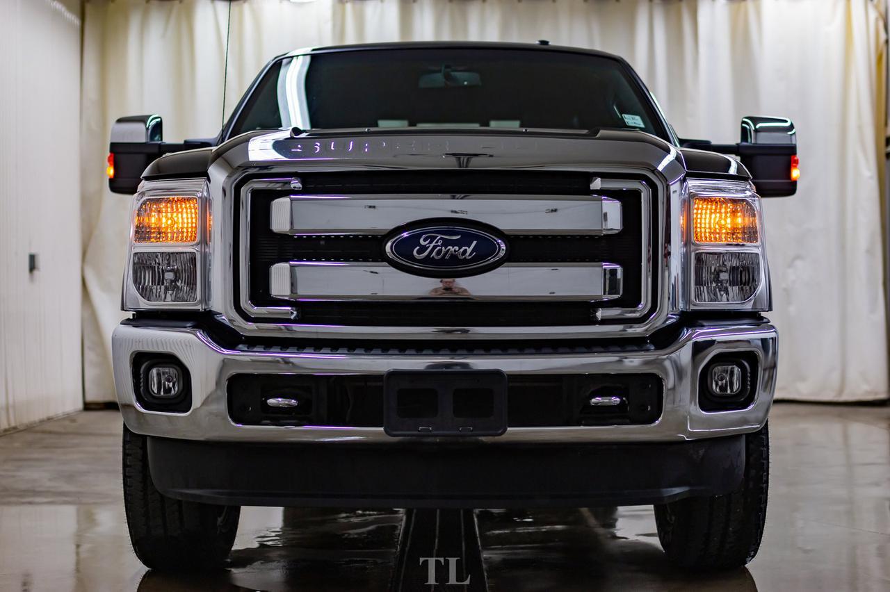 2015 Ford F-350 4x4 Crew Cab Lariat Diesel Leather Roof Nav Red Deer AB