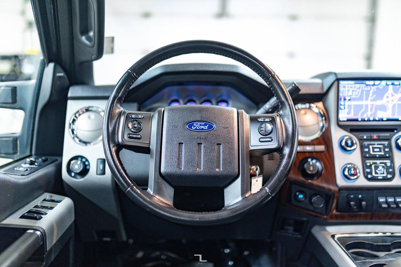 2015 Ford F-350 4x4 Crew Cab Lariat FX4 Diesel Leather Roof Nav Red Deer AB