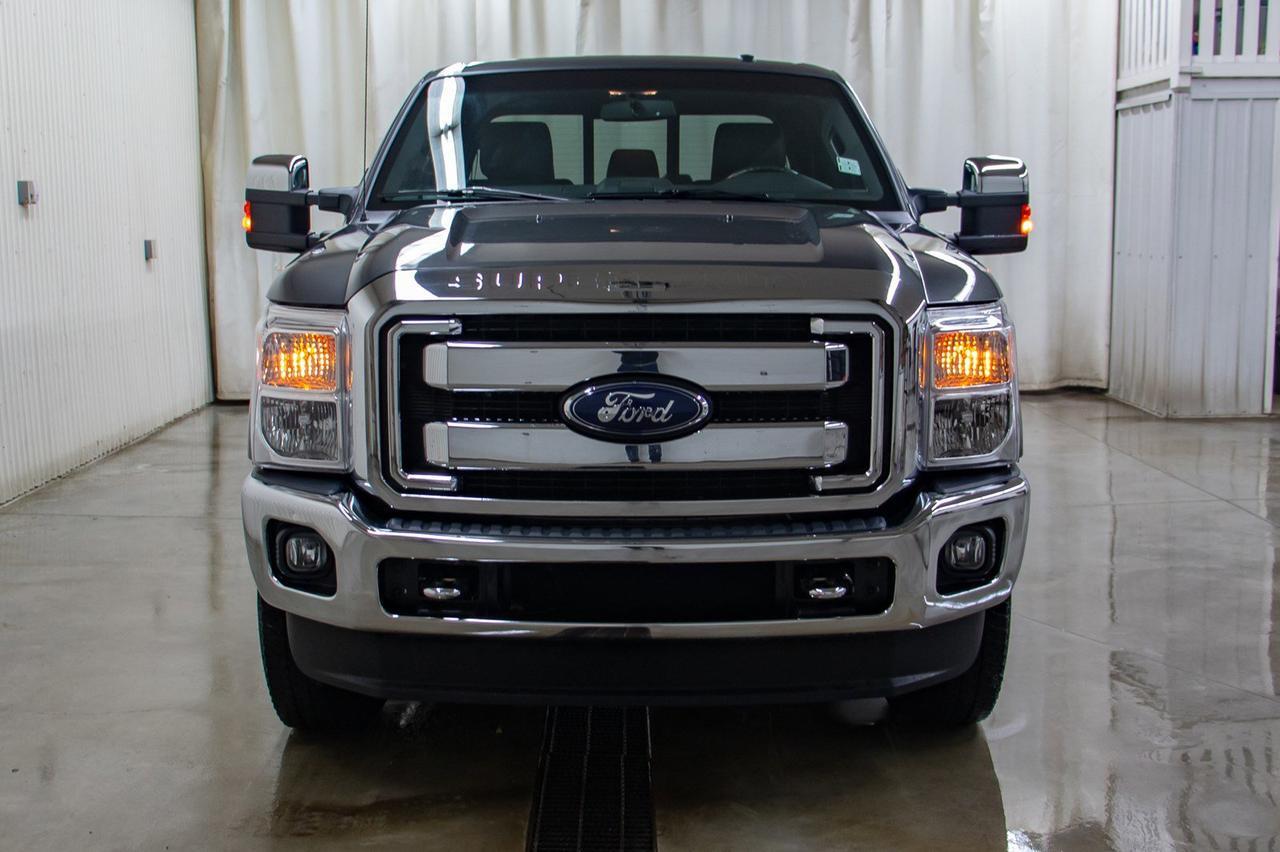 2015 Ford F-350 4x4 Crew Cab Lariat FX4 Diesel Leather Roof Nav Red Deer AB