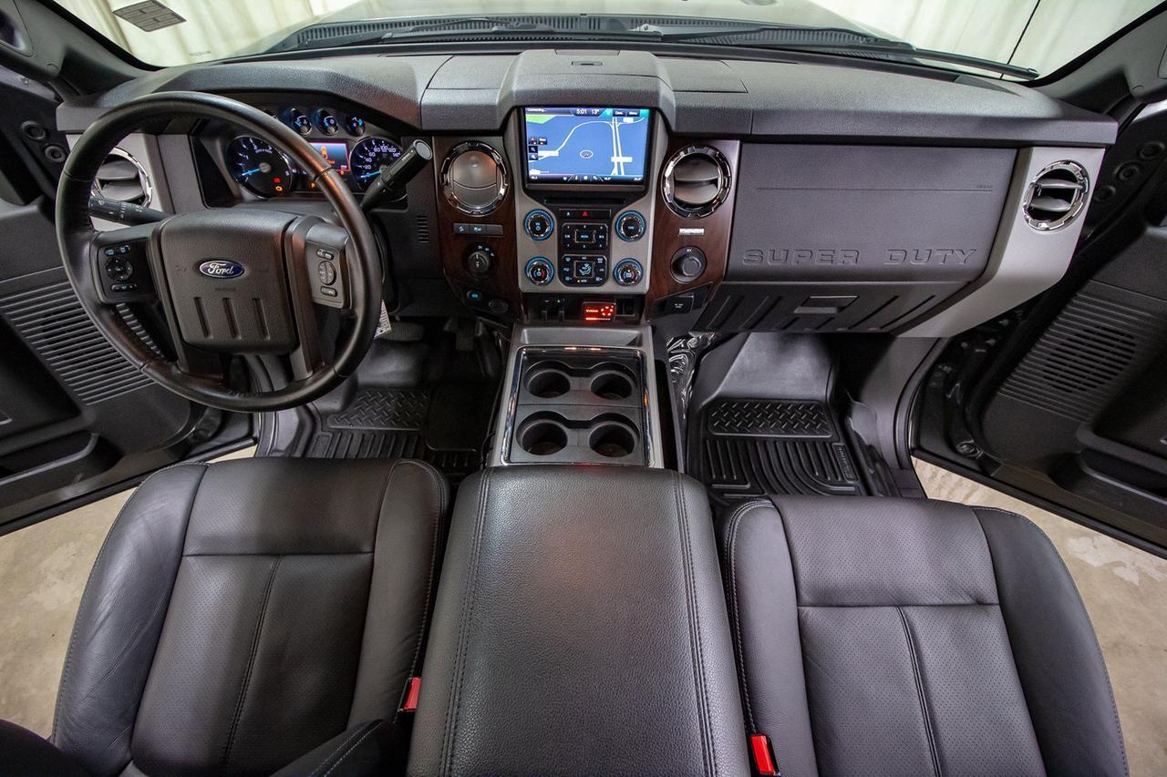 2015 Ford F-350 4x4 Crew Cab Lariat FX4 Diesel Leather Roof Nav Red Deer AB