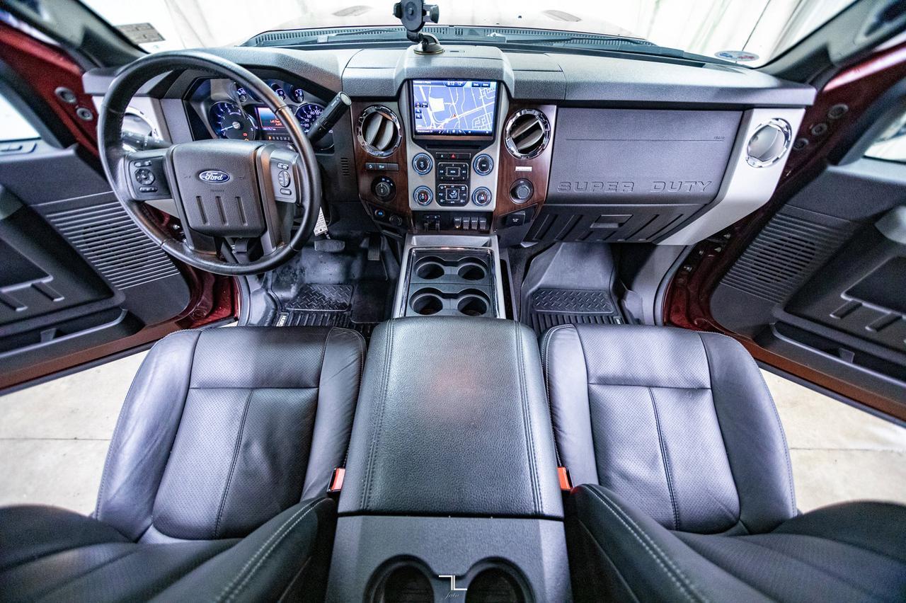 2015 Ford F-350 4x4 Crew Cab Lariat Ultimate Diesel Leather Roof Nav Red Deer AB