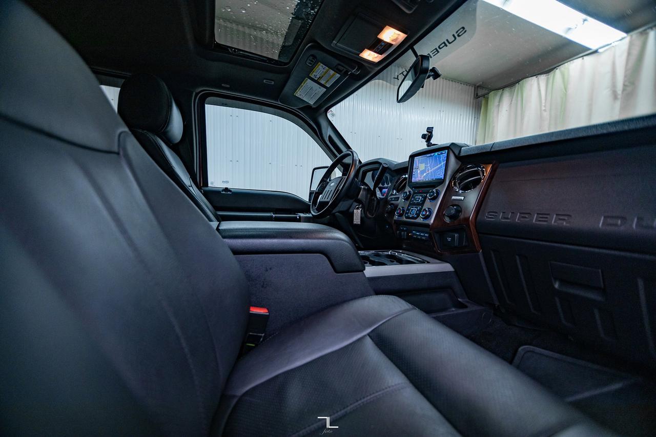 2015 Ford F-350 4x4 Crew Cab Lariat Ultimate Diesel Leather Roof Nav Red Deer AB