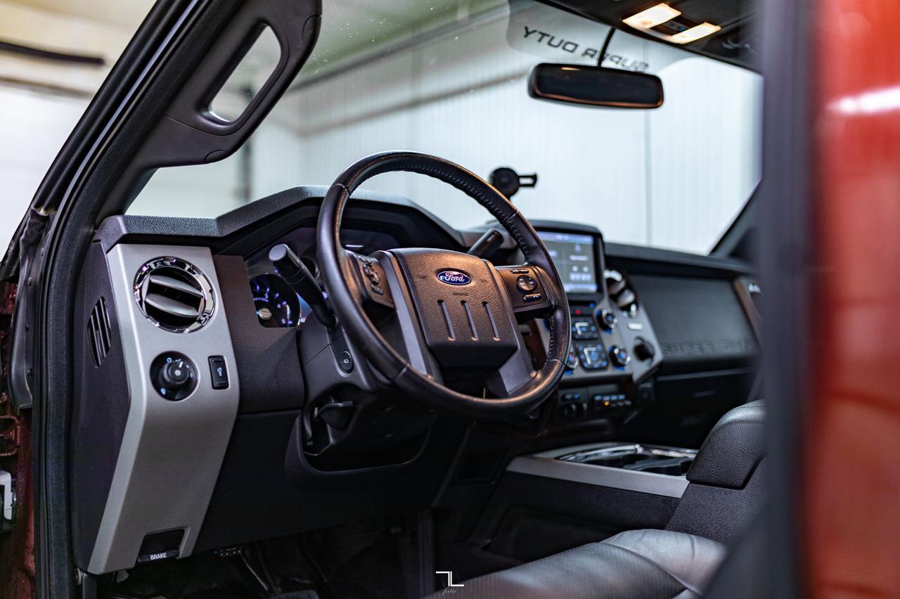 2015 Ford F-350 4x4 Crew Cab Lariat Ultimate Diesel Leather Roof Nav Red Deer AB