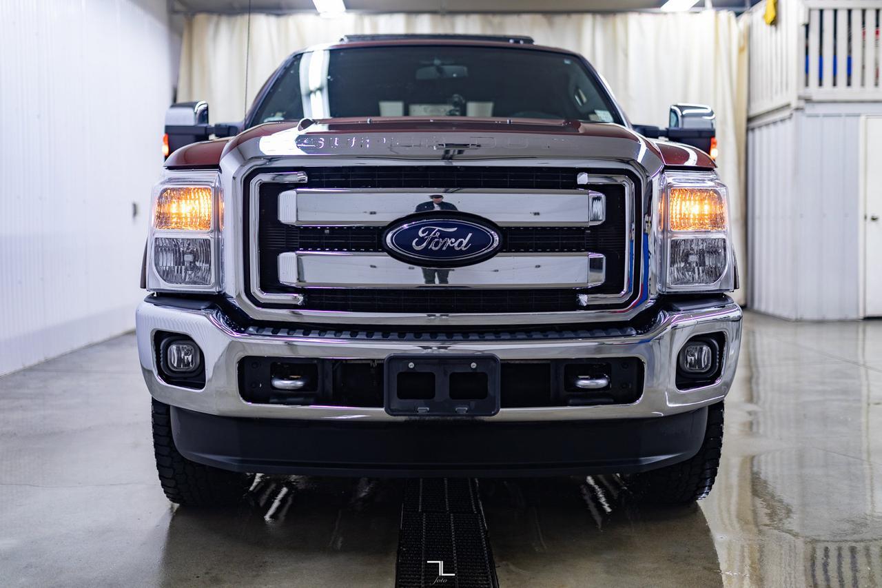 2015 Ford F-350 4x4 Crew Cab Lariat Ultimate Diesel Leather Roof Nav Red Deer AB