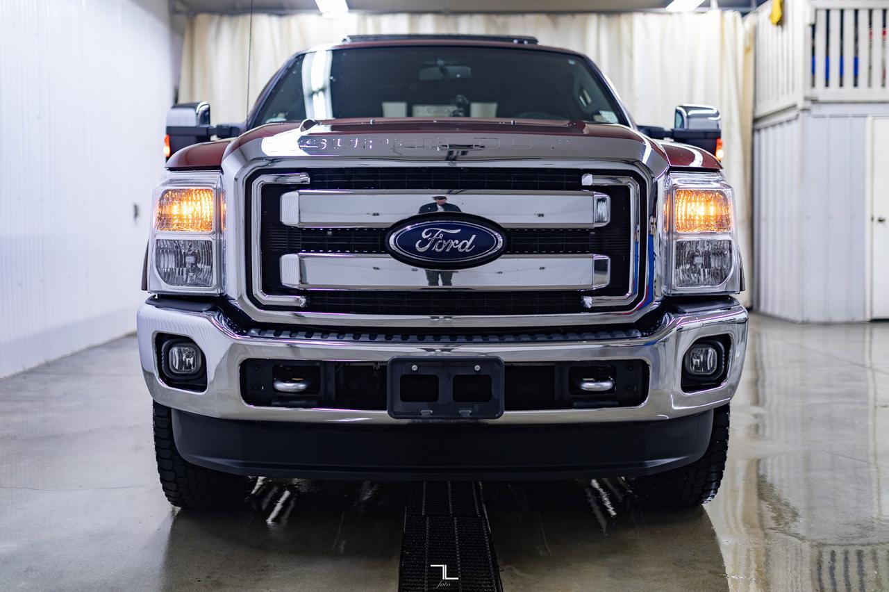 2015 Ford F-350 4x4 Crew Cab Lariat Ultimate Diesel Leather Roof Nav Red Deer AB