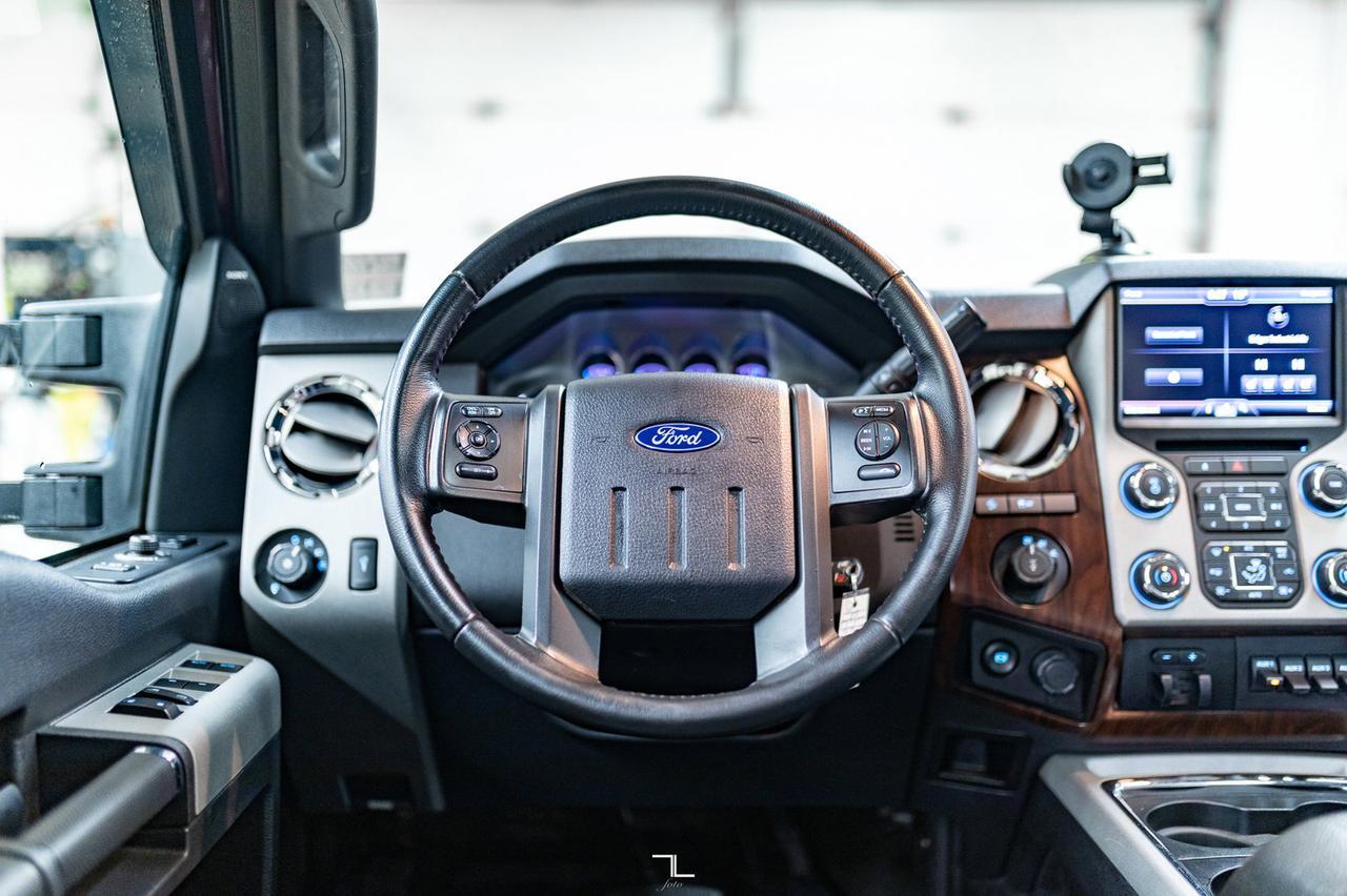 2015 Ford F-350 4x4 Crew Cab Lariat Ultimate Diesel Leather Roof Nav Red Deer AB