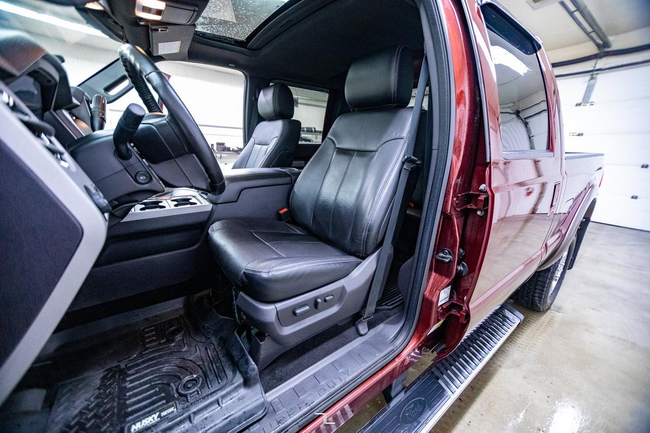 2015 Ford F-350 4x4 Crew Cab Lariat Ultimate Diesel Leather Roof Nav Red Deer AB