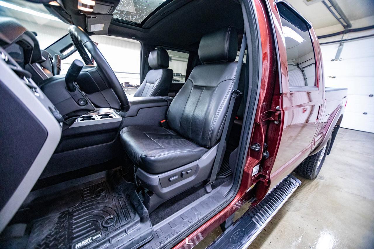 2015 Ford F-350 4x4 Crew Cab Lariat Ultimate Diesel Leather Roof Nav Red Deer AB