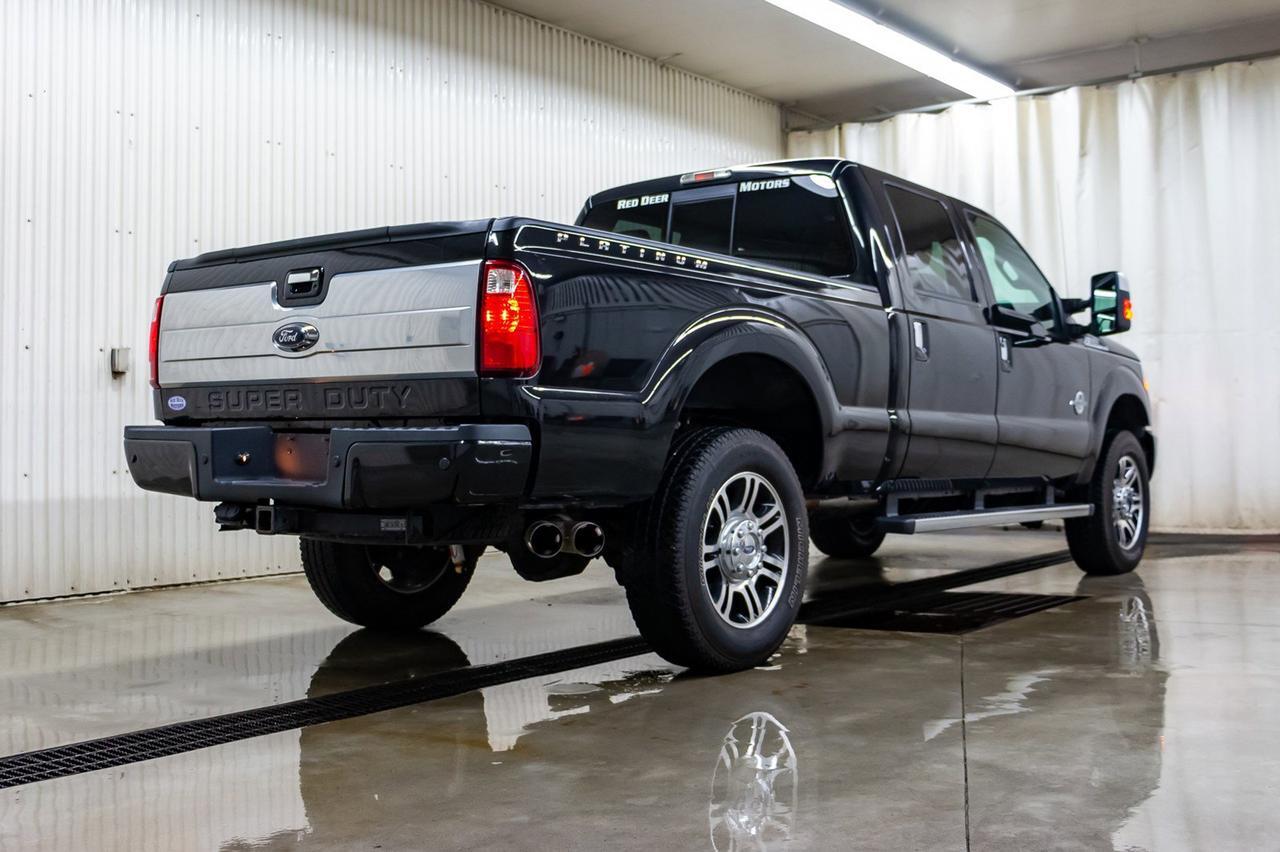 2015 Ford F-350 4x4 Crew Cab Platinum Diesel Leather Roof Nav Red Deer AB