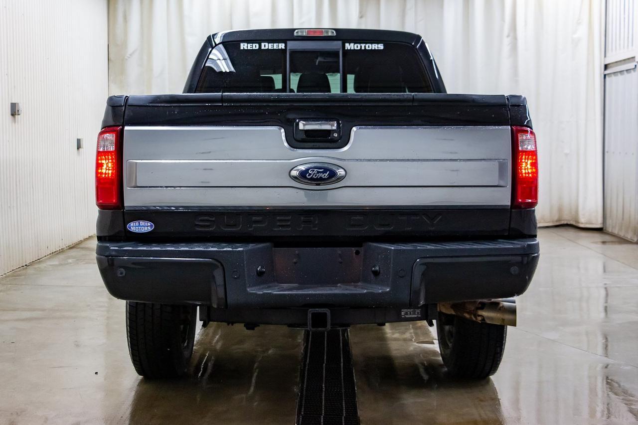 2015 Ford F-350 4x4 Crew Cab Platinum Diesel Leather Roof Nav Red Deer AB