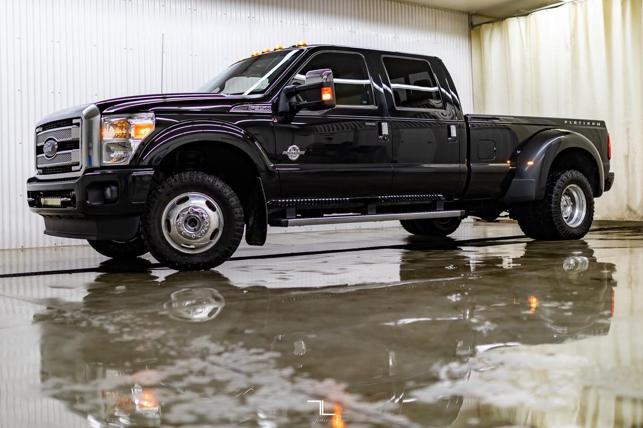 2015 Ford F-350 4x4 Crew Cab Platinum Dually Diesel Leather Roof Nav Red Deer AB