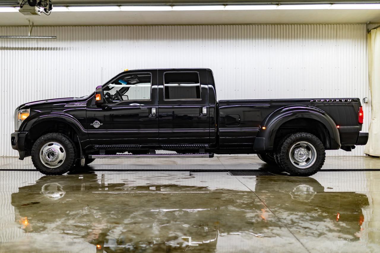 2015 Ford F-350 4x4 Crew Cab Platinum Dually Diesel Leather Roof Nav Red Deer AB