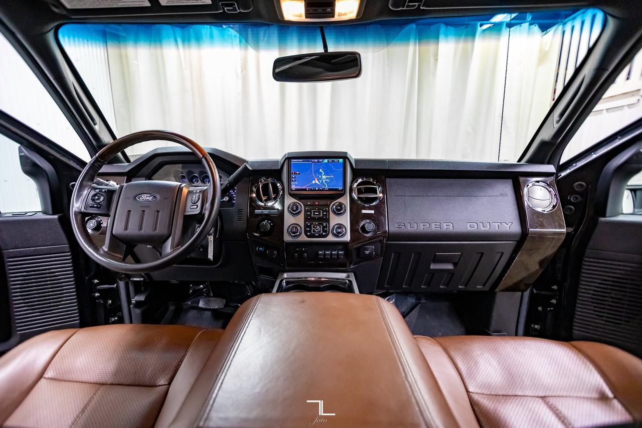 2015 Ford F-350 4x4 Crew Cab Platinum Dually Diesel Leather Roof Nav Red Deer AB