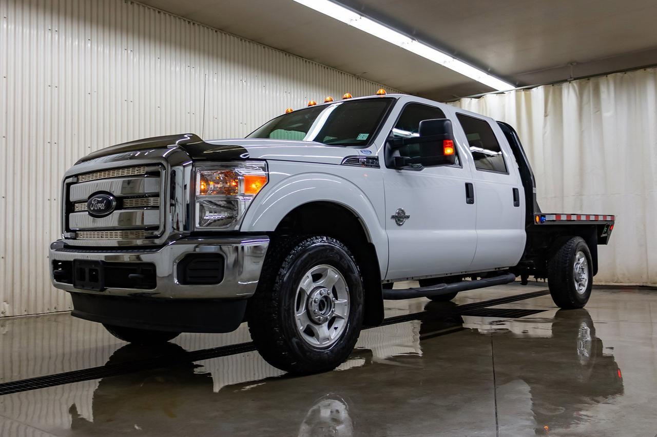 2015 Ford F-350 4x4 Crew Cab XLT Deck Diesel Red Deer AB