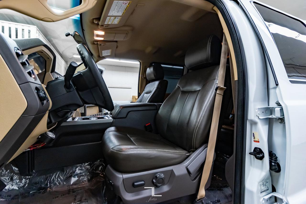 2015 Ford F-350 4x4 Crew Cab XLT Longbox Diesel Leather Red Deer AB