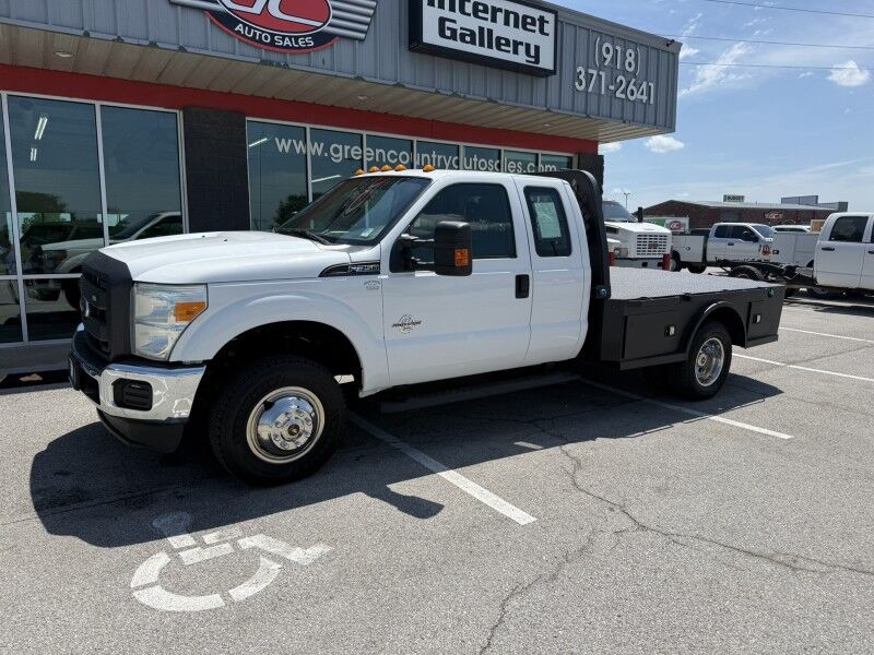 2015 Ford F-350 DRW 4x4 Diesel Flatbed 76k mi's