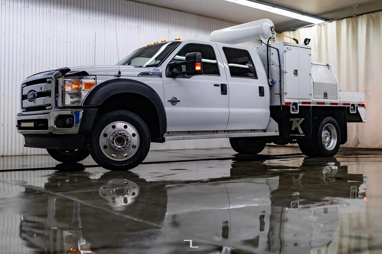 2015 Ford F-450 4x4 Crew Cab XLT Dually Deck Diesel VMAC Red Deer AB