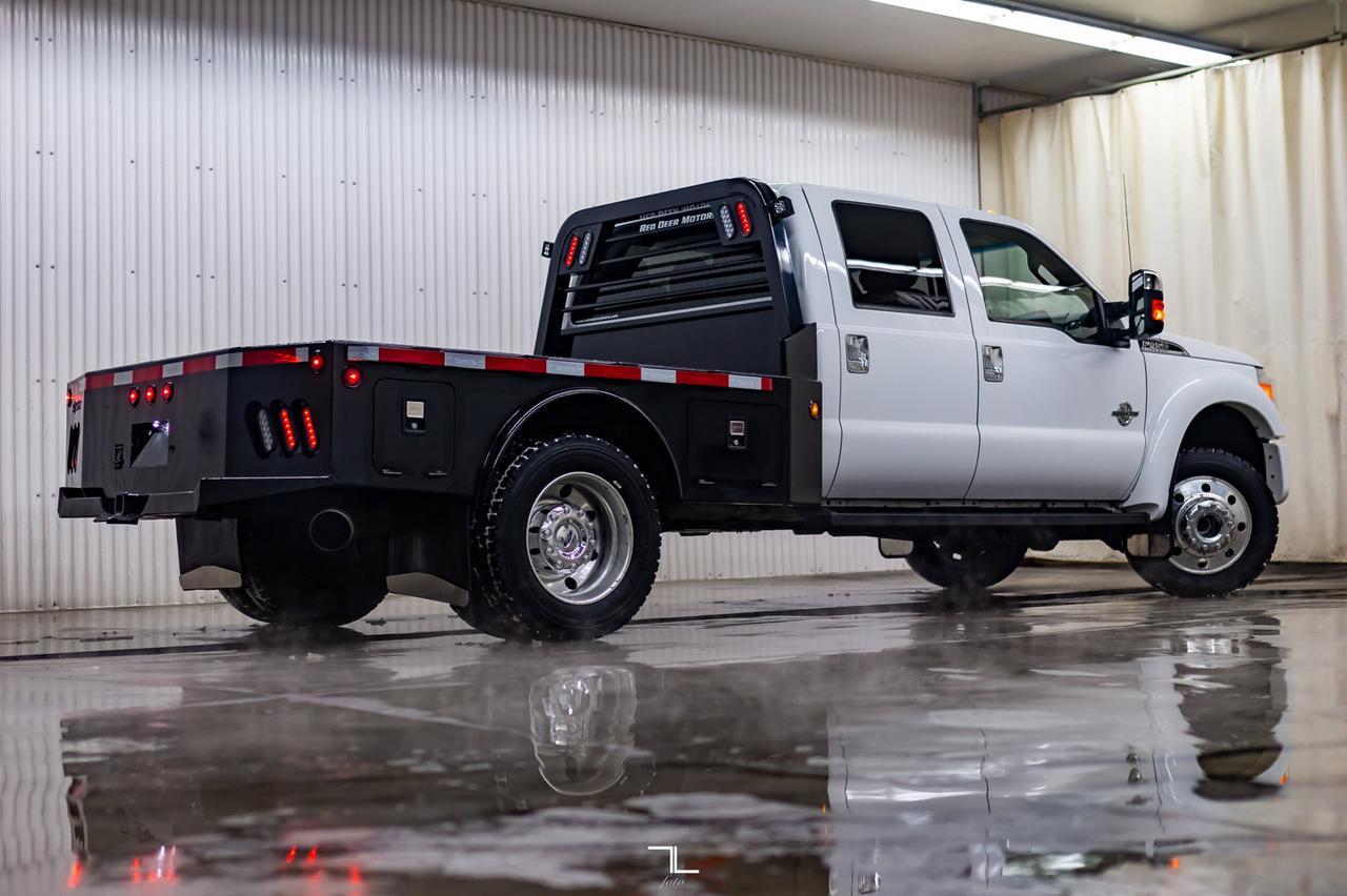 2015 Ford F-450 4x4 Crew Cab XLT Dually Diesel Deck Red Deer AB